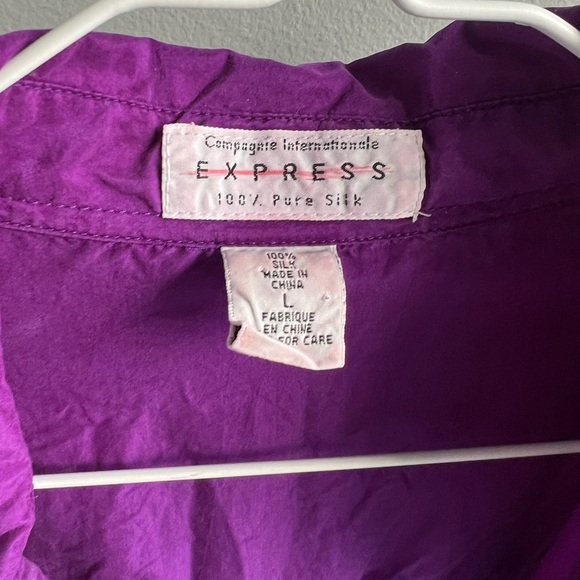 100% silk purple blouse - Picture 5 of 14